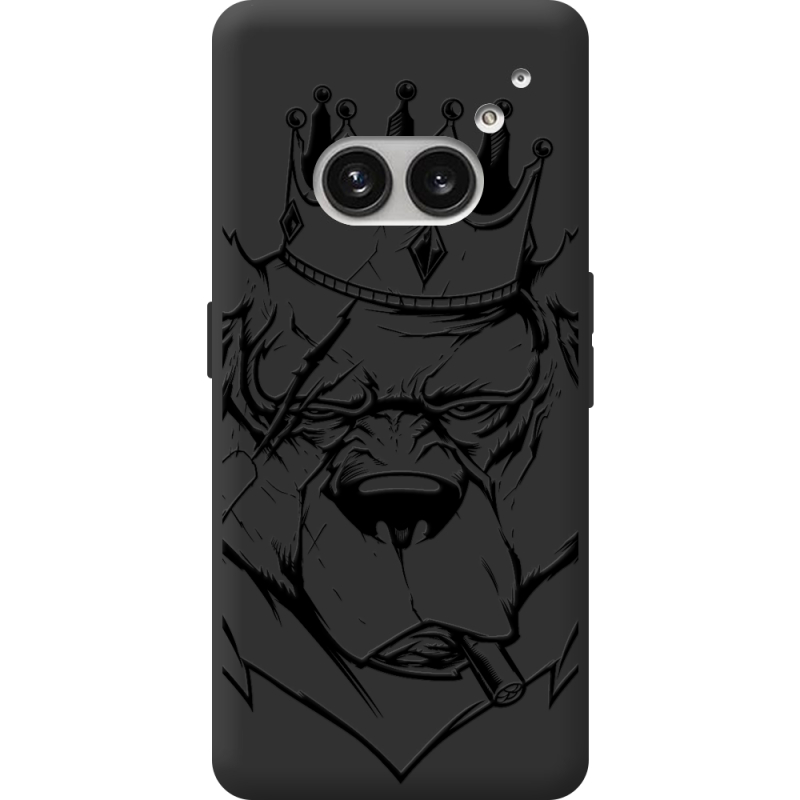 Черный чехол BoxFace Nothing Phone (2a) Bear King