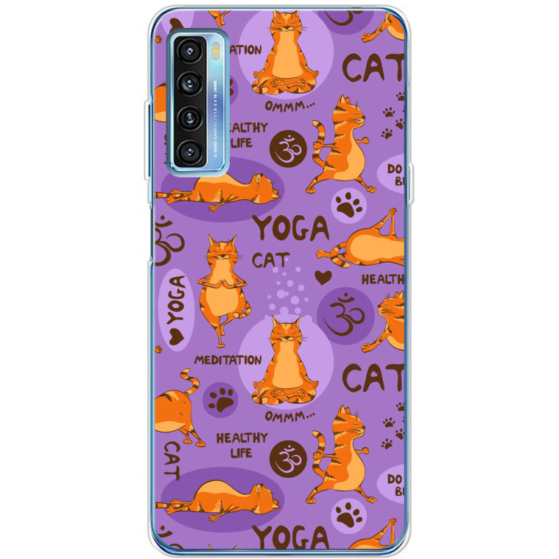 Чехол BoxFace TCL 20L Plus Yoga Cat