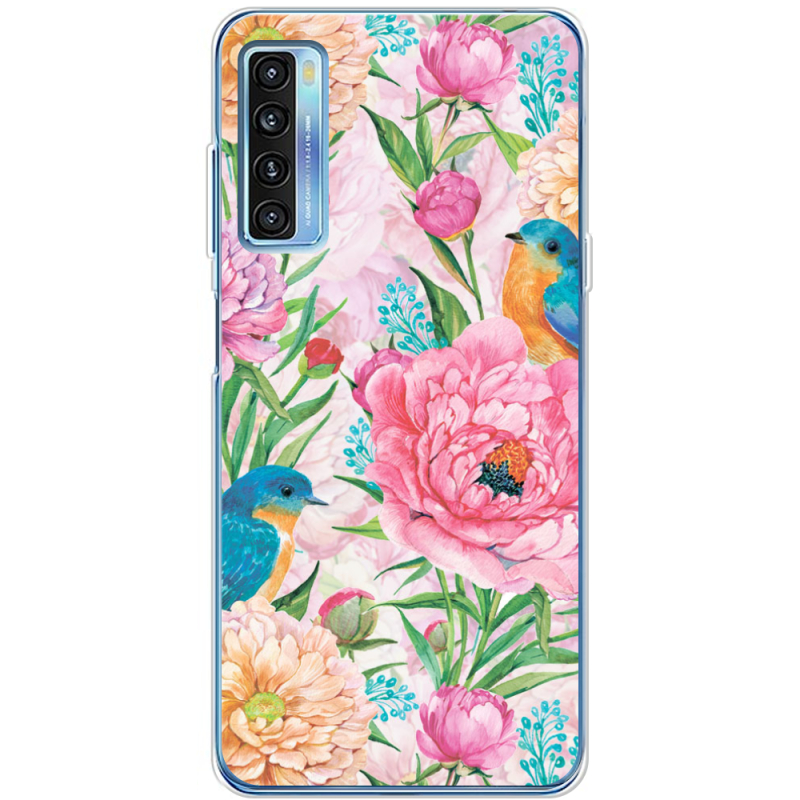 Чехол BoxFace TCL 20L Plus Birds in Flowers