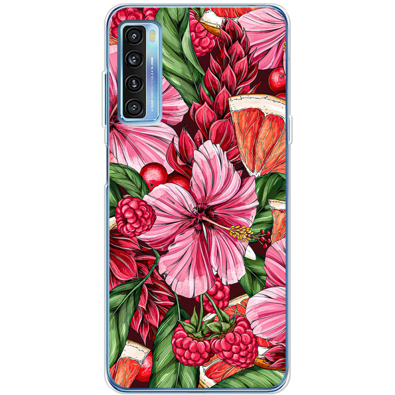 Чехол BoxFace TCL 20L Plus Tropical Flowers