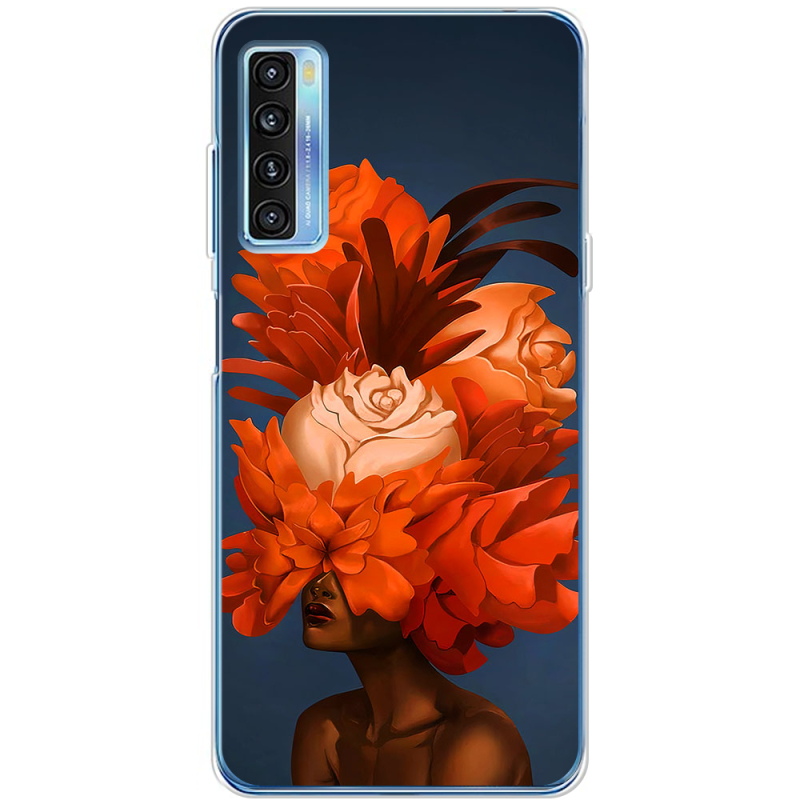 Чехол BoxFace TCL 20L Plus Exquisite Orange Flowers