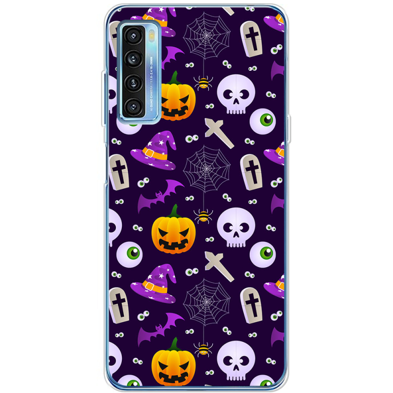 Чехол BoxFace TCL 20L Plus Halloween Purple Mood