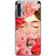 Чехол BoxFace TCL 20L Plus Girl in Flowers