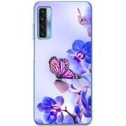 Чехол BoxFace TCL 20L Plus Orchids and Butterflies