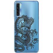 Прозрачный чехол BoxFace TCL 20L Plus Chinese Dragon