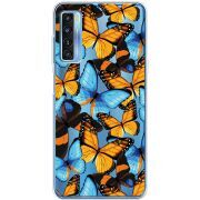 Прозрачный чехол BoxFace TCL 20L Plus Butterfly Morpho