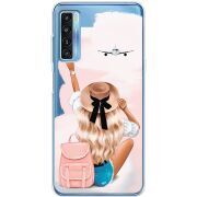 Прозрачный чехол BoxFace TCL 20L Plus Travel Girl