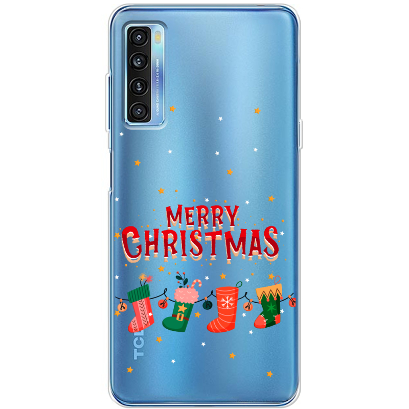 Прозрачный чехол BoxFace TCL 20L Plus Merry Christmas