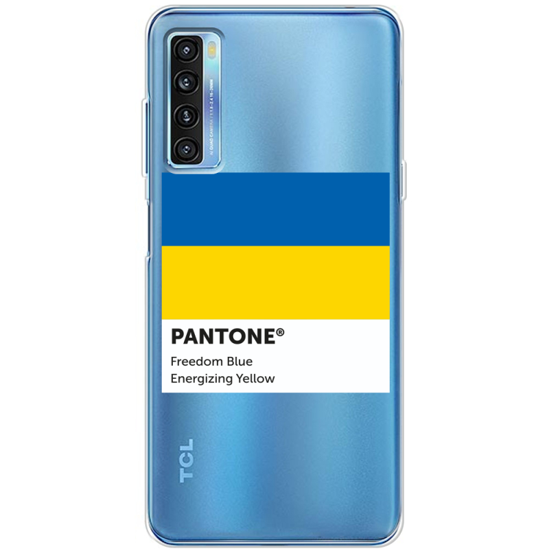 Прозрачный чехол BoxFace TCL 20L Plus Pantone вільний синій