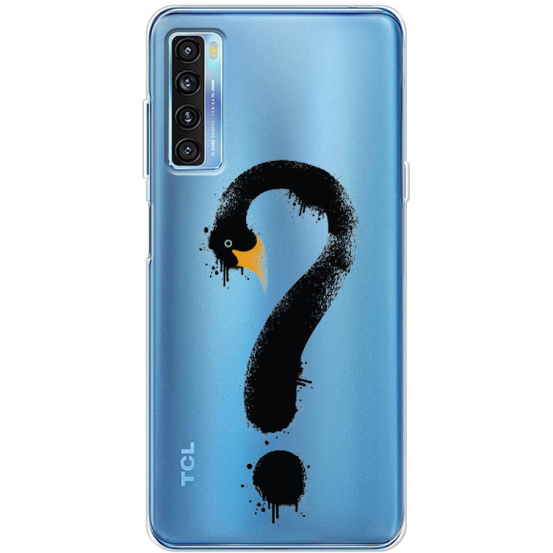 Прозрачный чехол BoxFace TCL 20L Plus Swan question