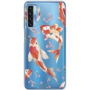 Прозрачный чехол BoxFace TCL 20L Plus Japanese Koi Fish