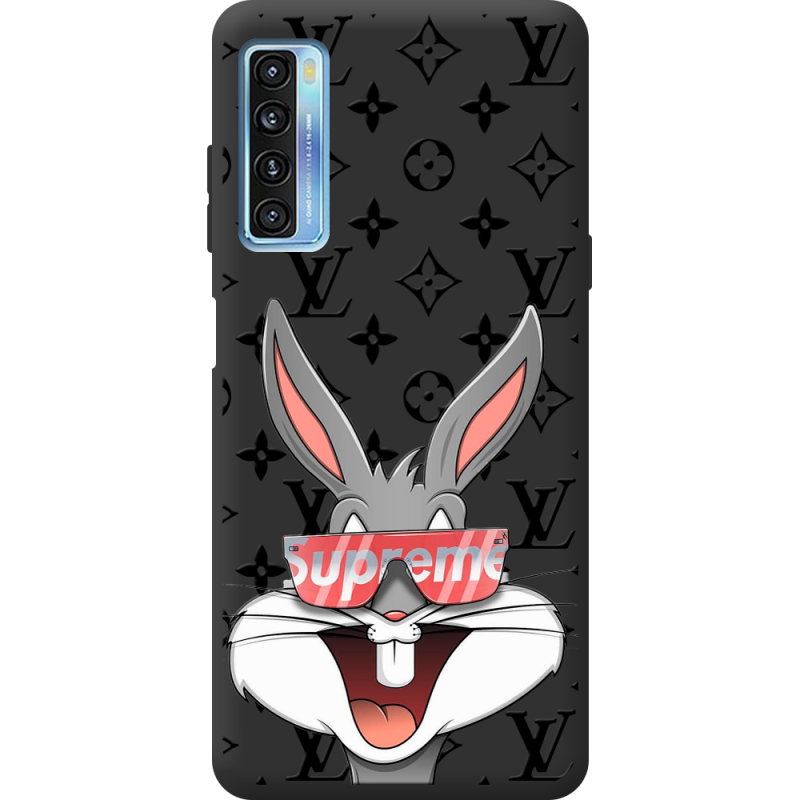 Черный чехол BoxFace TCL 20L Plus looney bunny