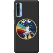 Черный чехол BoxFace TCL 20L Plus NASA