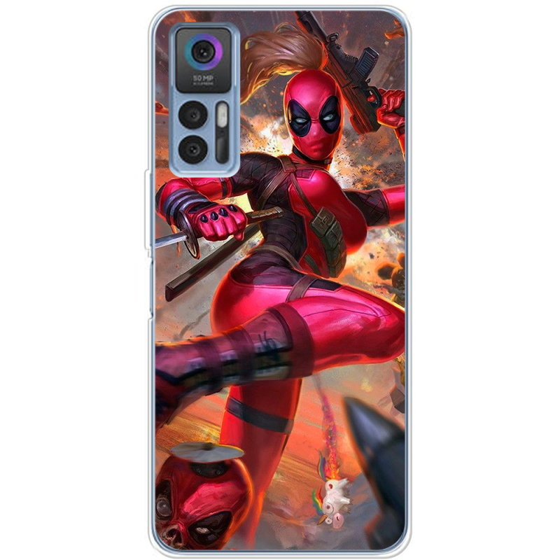 Чехол BoxFace TCL 30 Woman Deadpool