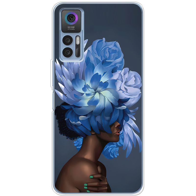 Чехол BoxFace TCL 30 Exquisite Blue Flowers