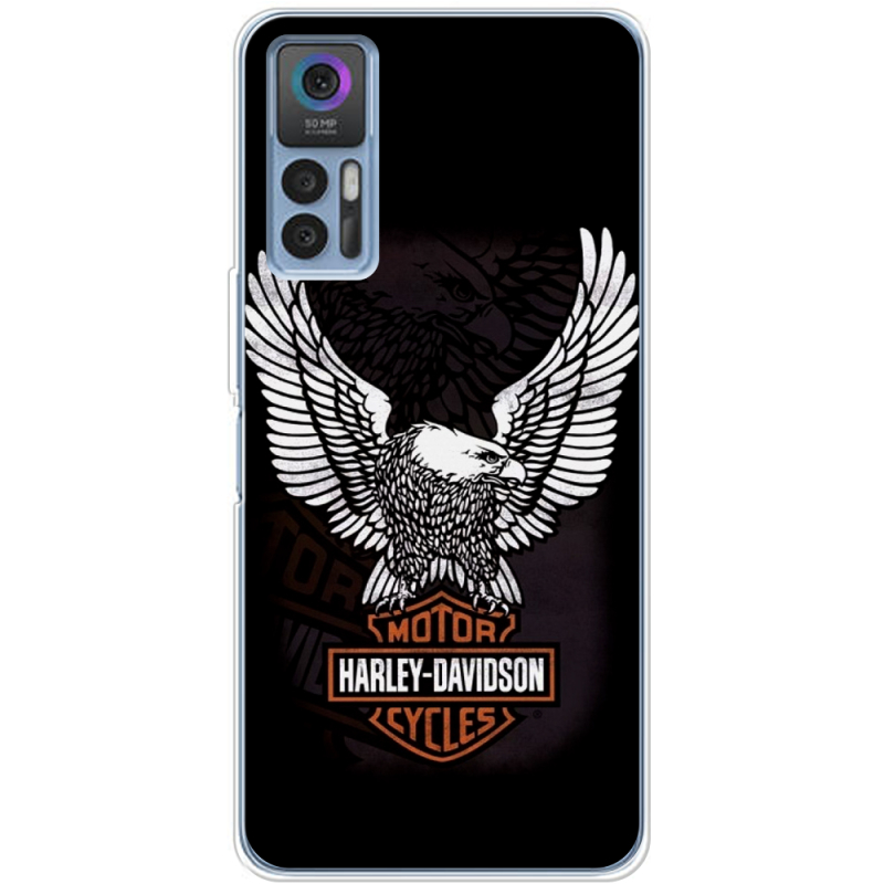 Чехол BoxFace TCL 30 Harley Davidson and eagle