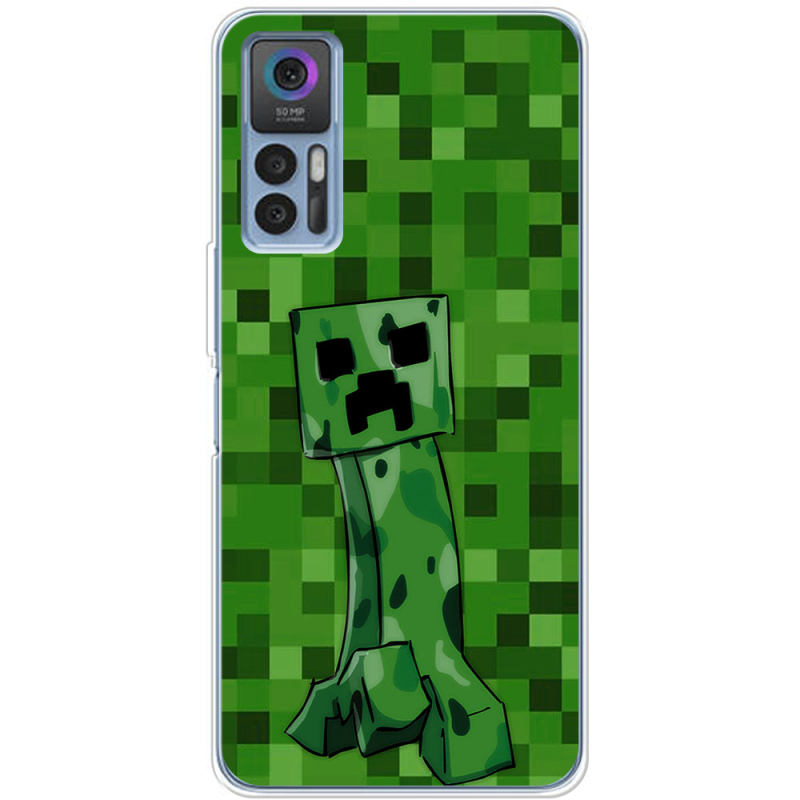 Чехол BoxFace TCL 30 Minecraft Creeper