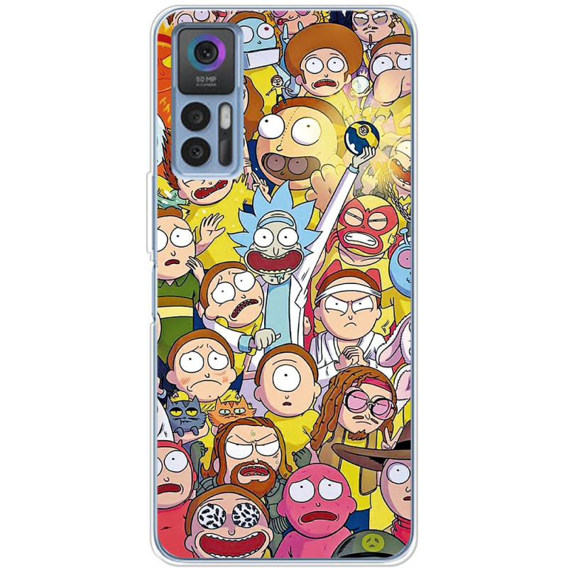 Чехол BoxFace TCL 30 Rick and Morty