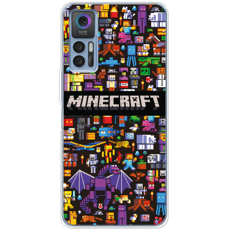 Чехол BoxFace TCL 30 Minecraft Mobbery