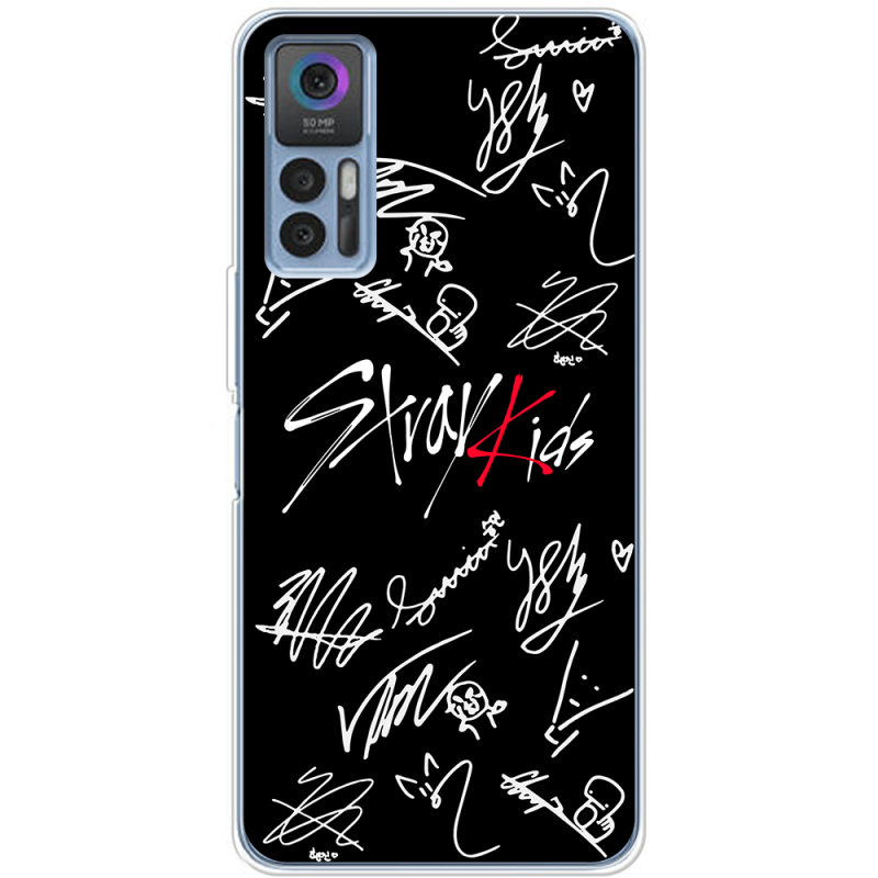 Чехол BoxFace TCL 30 Stray Kids автограф