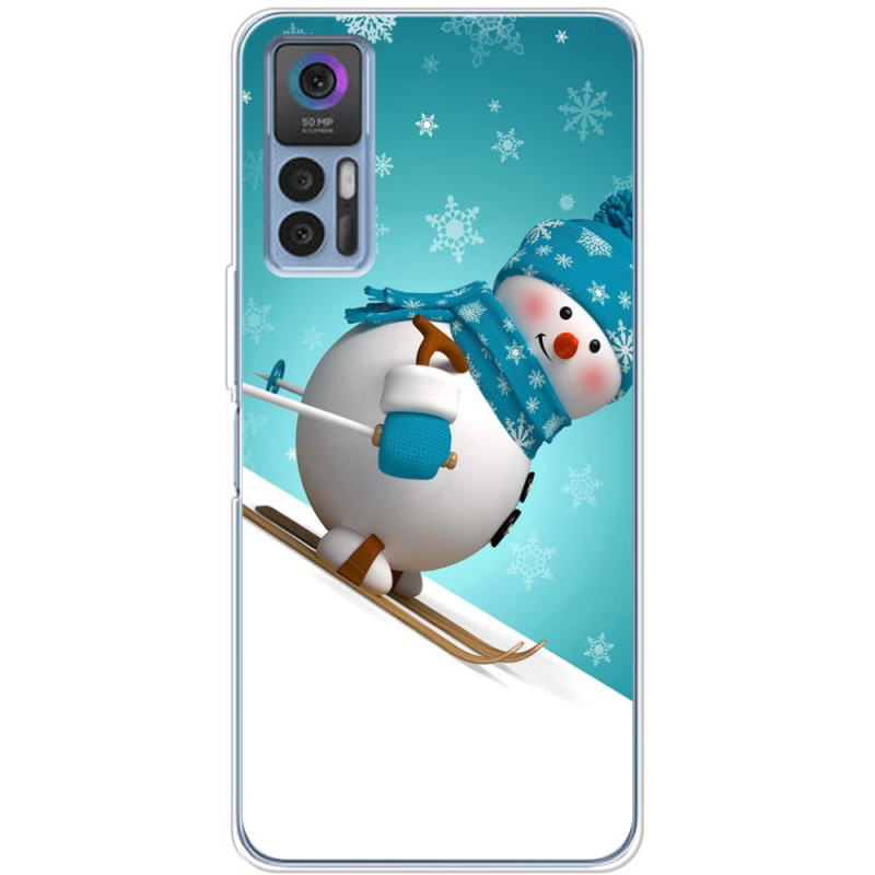 Чехол BoxFace TCL 30 Skier Snowman