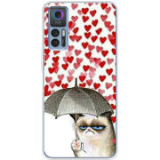 Чехол BoxFace TCL 30 Raining Hearts