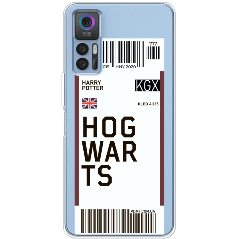 Прозрачный чехол BoxFace TCL 30 Ticket Hogwarts