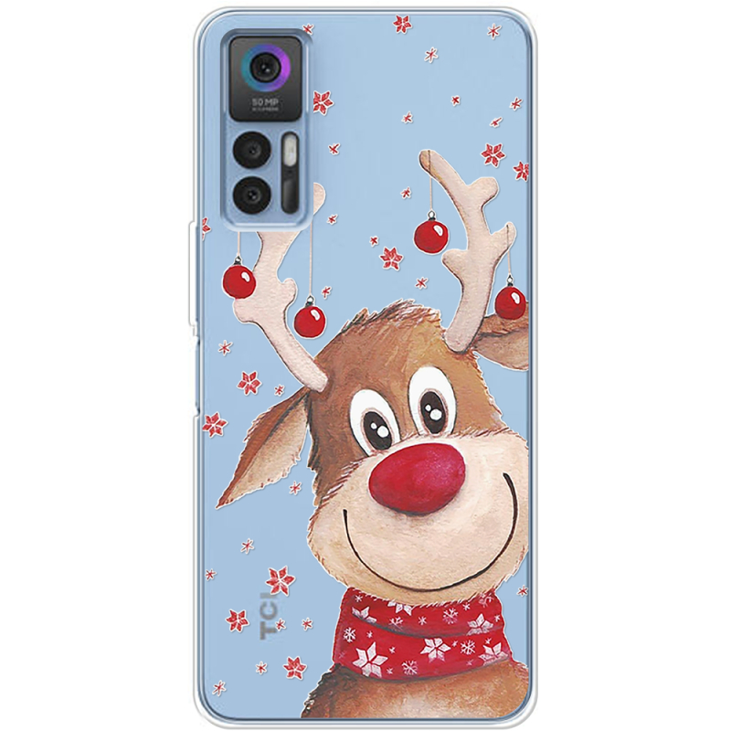 Прозрачный чехол BoxFace TCL 30 Winter Deer