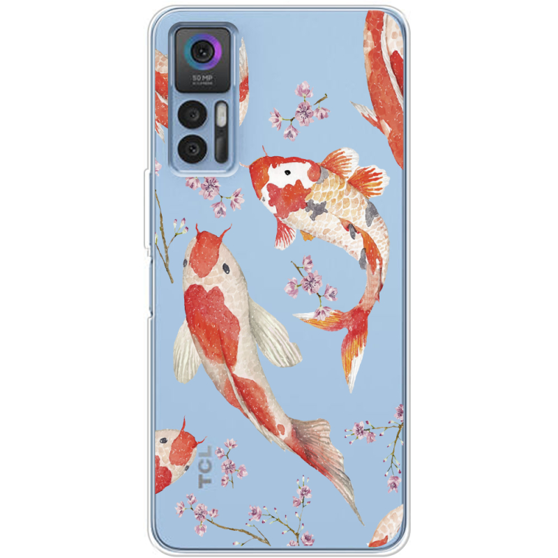 Прозрачный чехол BoxFace TCL 30 Japanese Koi Fish