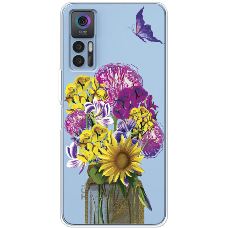 Прозрачный чехол BoxFace TCL 30 My Bouquet