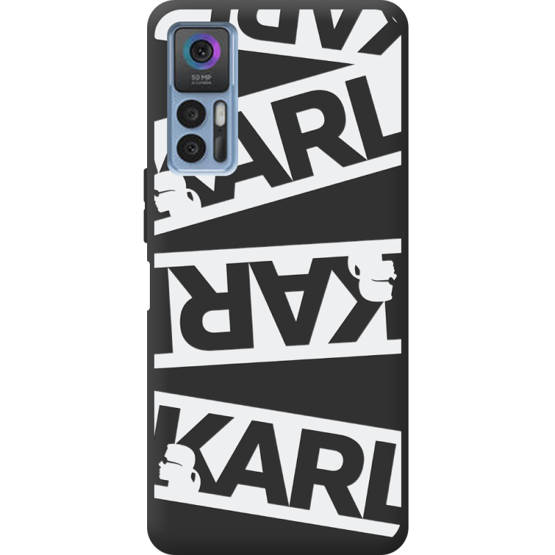 Черный чехол BoxFace TCL 30 White Karl