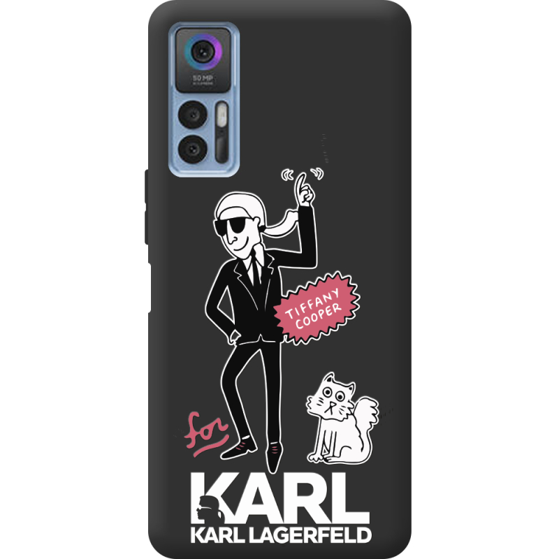 Черный чехол BoxFace TCL 30 For Karl