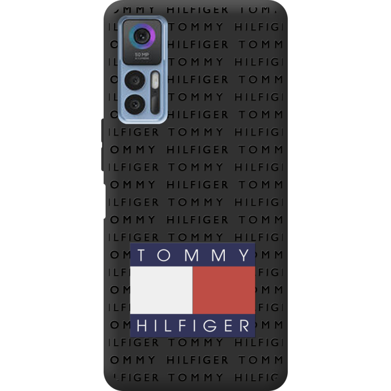 Черный чехол BoxFace TCL 30 Tommy Print