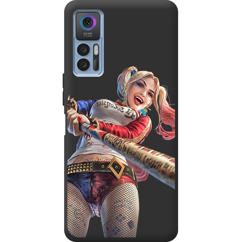 Черный чехол BoxFace TCL 30 Happy Harley Quinn