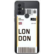 Прозрачный чехол BoxFace TCL 306 Ticket London