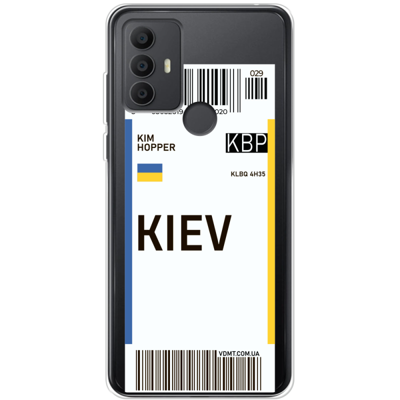 Прозрачный чехол BoxFace TCL 306 Ticket Kiev