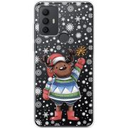 Прозрачный чехол BoxFace TCL 306 Christmas Deer with Snow