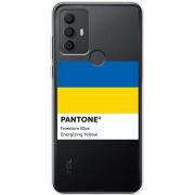 Прозрачный чехол BoxFace TCL 306 Pantone вільний синій