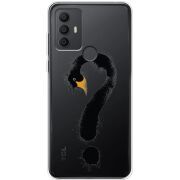 Прозрачный чехол BoxFace TCL 306 Swan question
