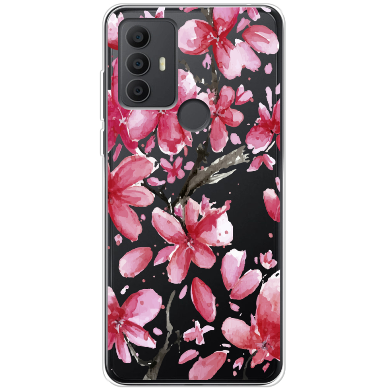 Прозрачный чехол BoxFace TCL 306 Pink Magnolia