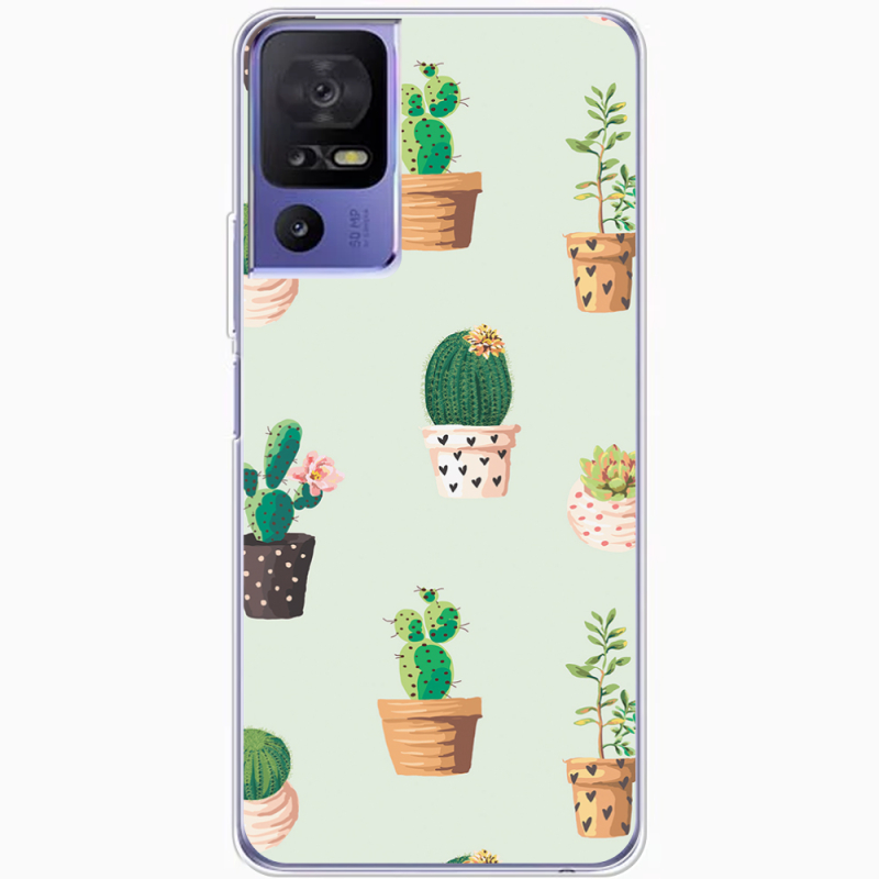 Чехол BoxFace TCL 40 SE L-green Cacti