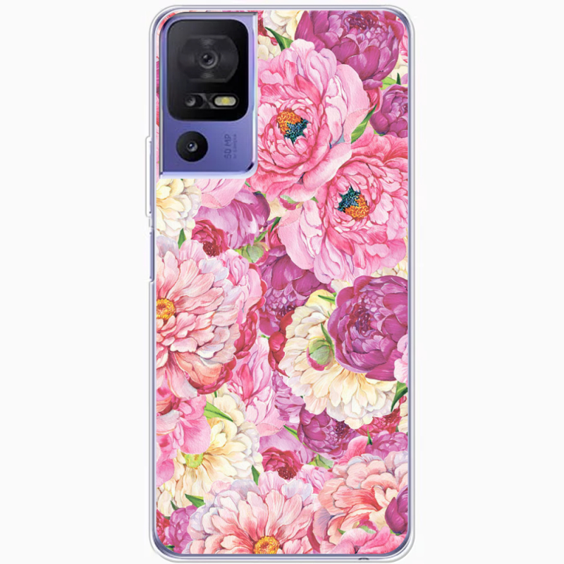 Чехол BoxFace TCL 40 SE Pink Peonies