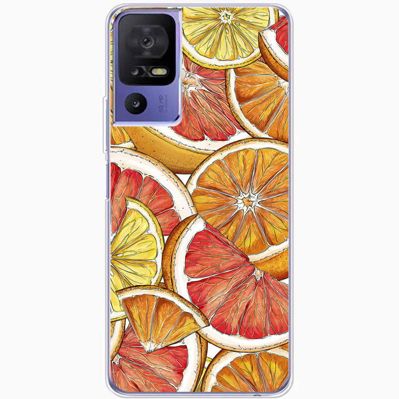 Чехол BoxFace TCL 40 SE Citrus Pattern