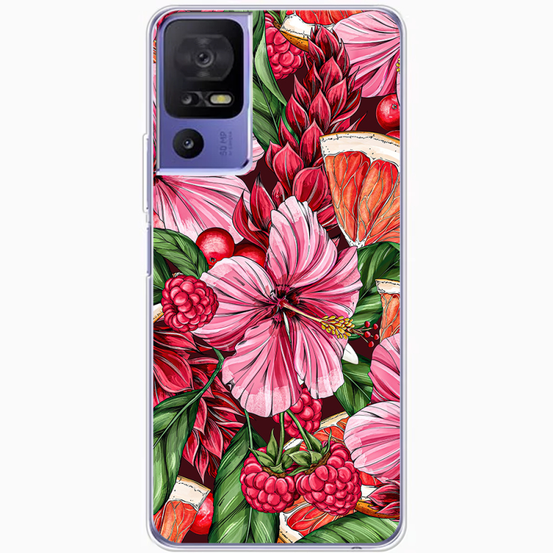 Чехол BoxFace TCL 40 SE Tropical Flowers