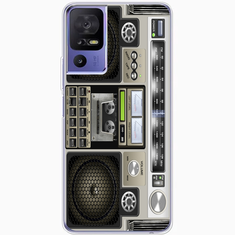 Чехол BoxFace TCL 40 SE Old Boombox