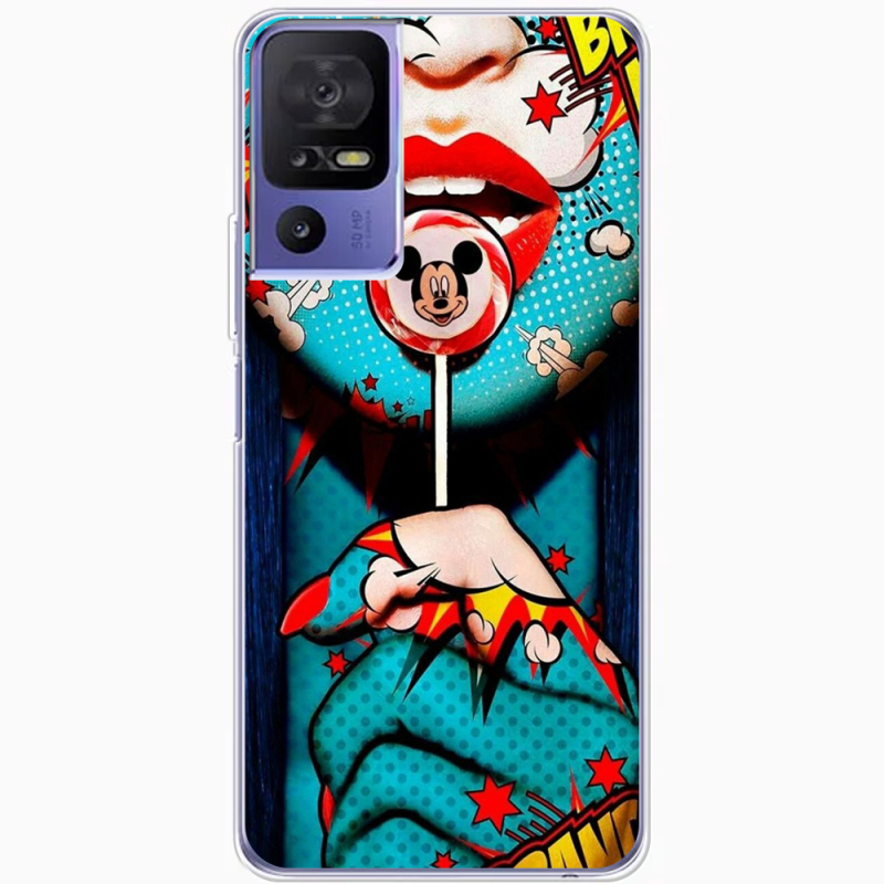 Чехол BoxFace TCL 40 SE Girl Pop Art