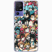 Чехол BoxFace TCL 40 SE Anime Stickers