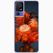 Чехол BoxFace TCL 40 SE Exquisite Orange Flowers