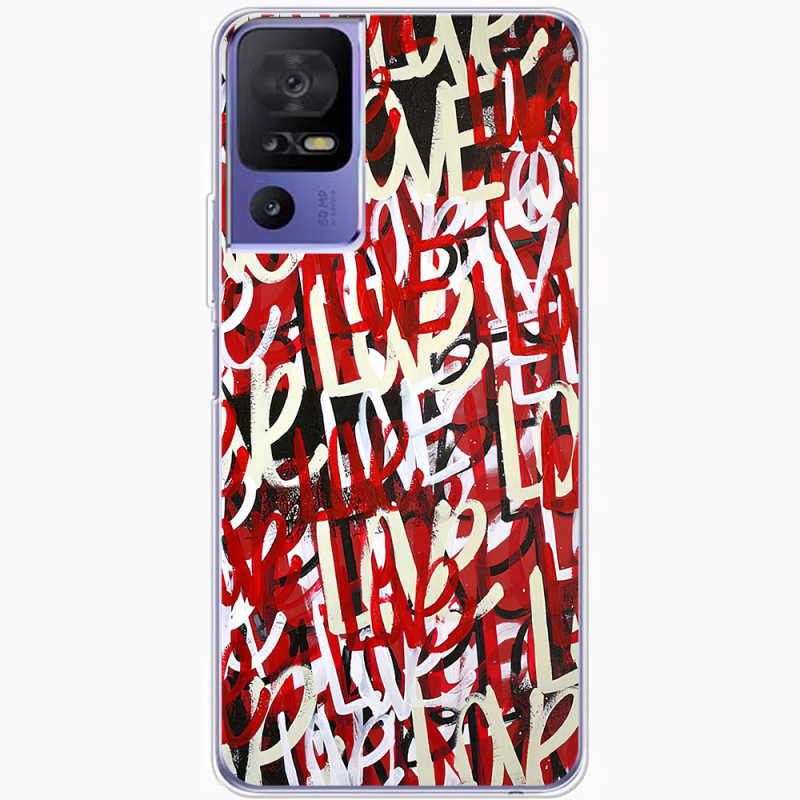 Чехол BoxFace TCL 40 SE Love Graffiti