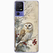 Чехол BoxFace TCL 40 SE Christmas Owl